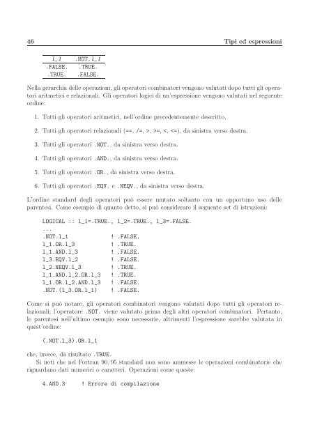 Il Linguaggio Fortran 90/95