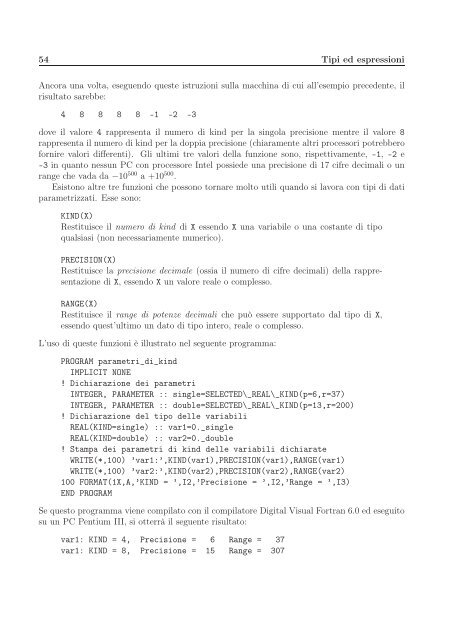 Il Linguaggio Fortran 90/95