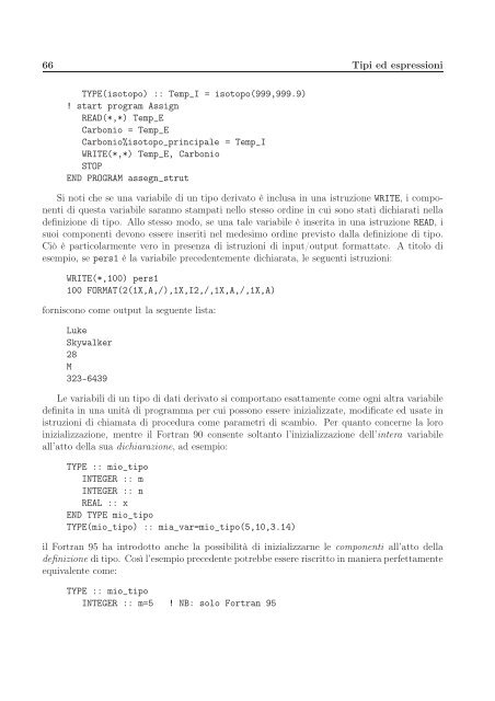 Il Linguaggio Fortran 90/95