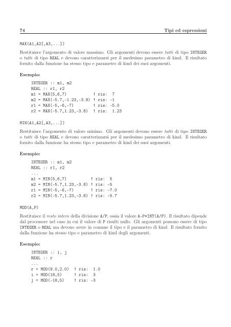 Il Linguaggio Fortran 90/95