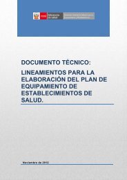 documento tecnico plan de equipamiento de ee.ss. - Ministerio de ...