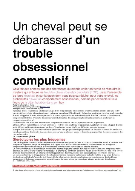 rencontre trouble obsessionnel compulsif