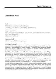 CV - Universita degli studi di Ferrara