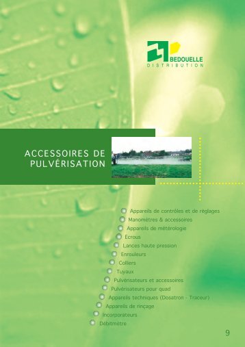 ACCESSOIRES DE PULVÉRISATION - Bedouelle Distribution