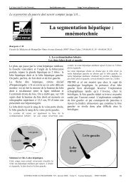 La segmentation hépatique : mnémotechnie - Ultrason.com