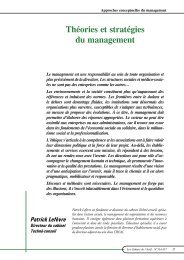 Théories et stratégies du management - ACTIF