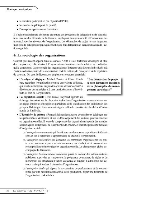 Théories et stratégies du management - ACTIF