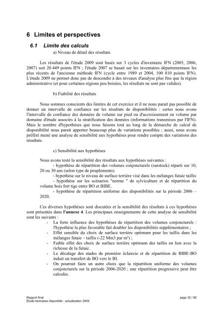 Évaluation des volumes de bois mobilisables à partir des données ...