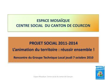 CENTRE SOCIAL DU CANTON DE COURCON - Espace Mosaique