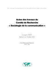 à télécharger - Association internationale des sociologues de ...