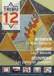 Judaïsme Les 2 Messies INTeRVIeW Dr Alain Bellaïche ... - Tribu 12