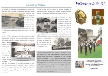 Frileuse et le 5e RI - Beynes Histoire et Patrimoine