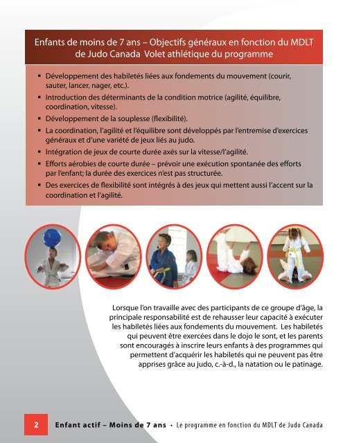 Enfant actif - Judo Canada