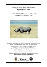 Ngorongoro Black Rhino Workshop final