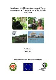 Sustainable Livelihoods Analyses and Threat Assessments in ...