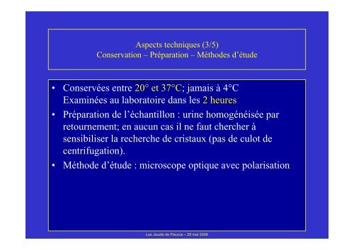 Caractéristiques biologiques et signification clinique - Les Jeudis de ...