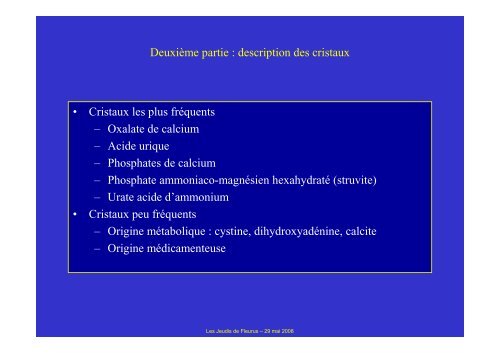 Caractéristiques biologiques et signification clinique - Les Jeudis de ...
