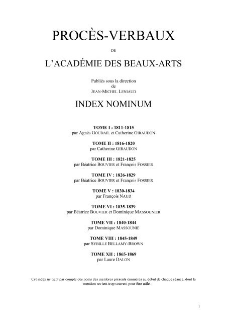 nominum - École nationale des chartes