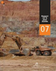 Rapport sur le pays Guinée - AngloGold Ashanti