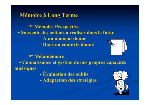 FONCTIONS COGNITIVES & EVALUATIONS - Cours de Capacité ...