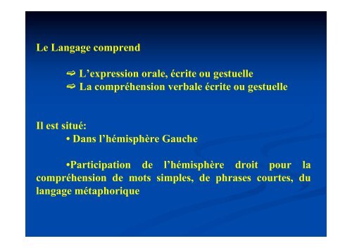 FONCTIONS COGNITIVES & EVALUATIONS - Cours de Capacité ...