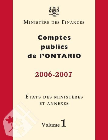 Volume 1 - Ministry of Finance
