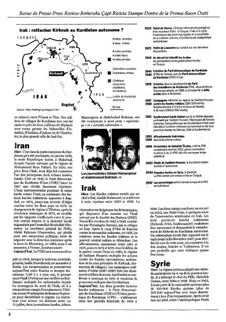 Information and liaison bulletin - Institut kurde de Paris