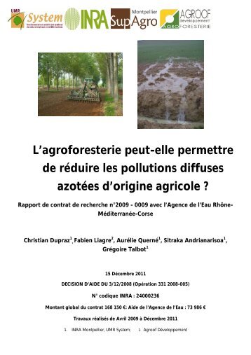 Agroforesterie et eau - Association Française d'Agroforesterie