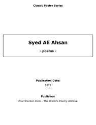 Syed Ali Ahsan - poems - - PoemHunter.Com