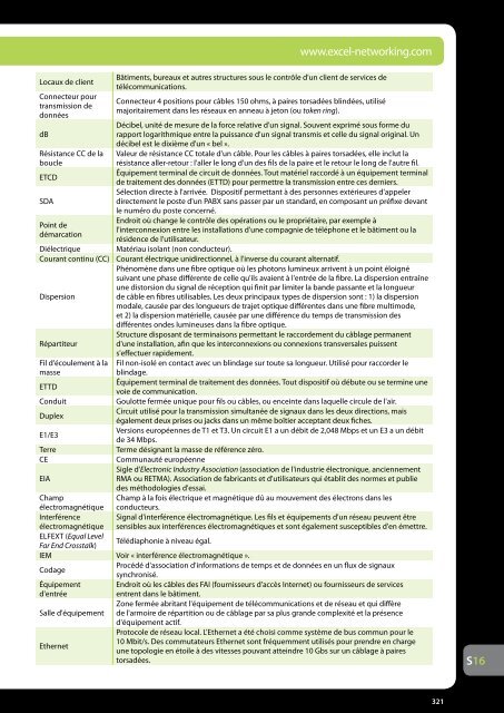 Encyclopédie Excel Edition 2 - Excel Cabling - Excel networking