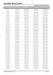 Word List - Scrabble Word Finder