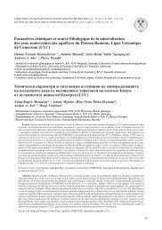 Paramètres chimiques et source lithologique de la minéralisation ...