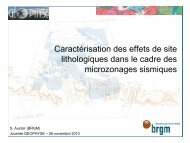 Effet de site lithologique - Eost