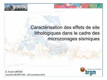 Effet de site lithologique - Eost