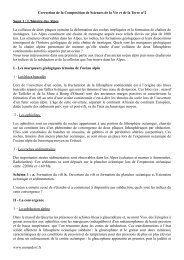 Correction de la Composition de Sciences de la Vie et de la Terre n ...