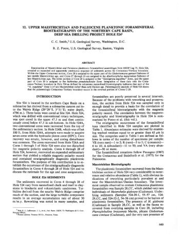 12. Upper Maestrichtian and Paleocene Planktonic Foraminiferal ...