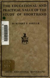 STUDY OF SHORTHAND - Taquigrafia em Foco