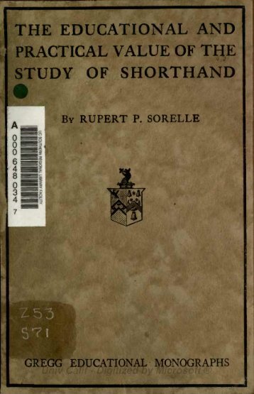 STUDY OF SHORTHAND - Taquigrafia em Foco