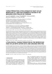 CARACTÉRISATION LITHOLOGIQUE DU HAUT ATLAS ...