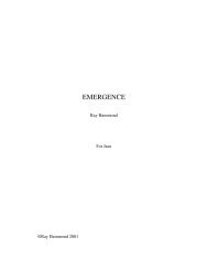 Download a free PDF of EMERGENCE here. - Ray Hammond