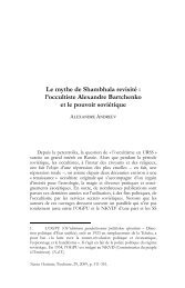 l'occultiste Alexandre Bartchenko et le pouvoir ... - Slavica Occitania