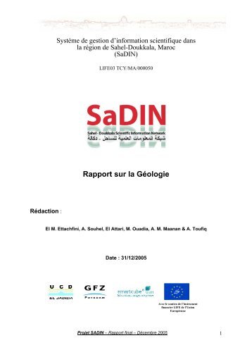 Rapport sur la Géologie - wise-rtd.info