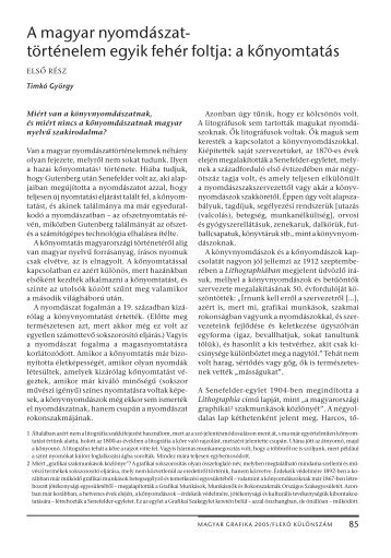 a kőnyomtatás - mgonline