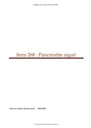 Item 268 : Pancréatite aiguë