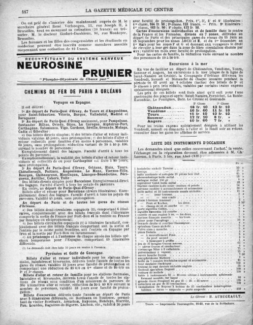 La Gazette médicale du Centre - Université François Rabelais