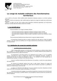 Le congé de maladie ordinaire des fonctionnaires territoriaux