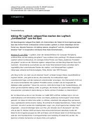 Weblog für Logitech: webguerillas machen den ... - Robert & Horst