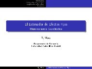 El Estimador de Efectos Fijos - Universidad Carlos III de Madrid