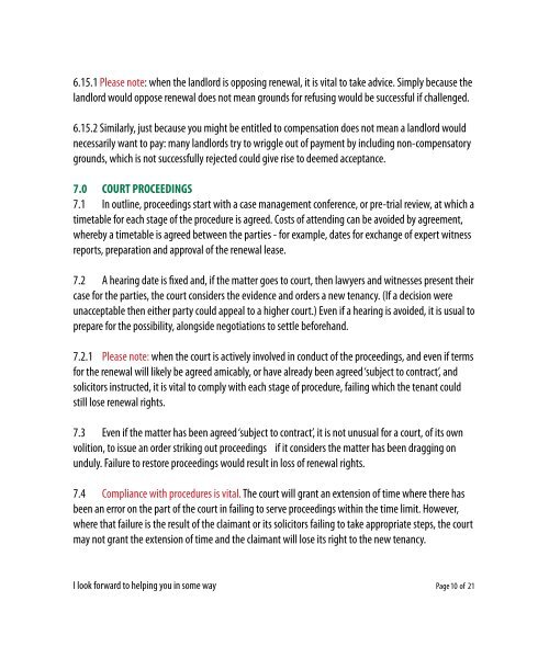 ML Guide - Lease Expiry for Tenants - Michael Lever