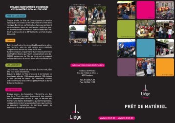PRÊT DE MATÉRIEL - Liège